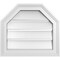 Ekena Millwork Octagonal Top Surface Mount PVC Gable Vent w/ 2"W x 1-1/2"P Brickmould Frame, 18"W x 16"H GVPOT18X1602SF - alternate 1